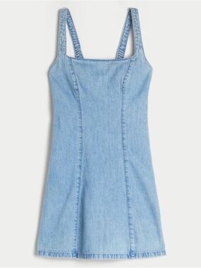 Light Blue Denim Strappy Dress